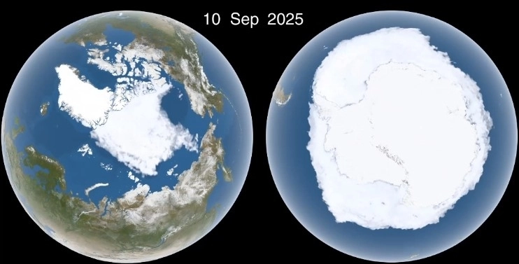 Ο πάγος της Αρκτικής Θάλασσας φτάνει στο ετήσιο χαμηλότερο επίπεδο