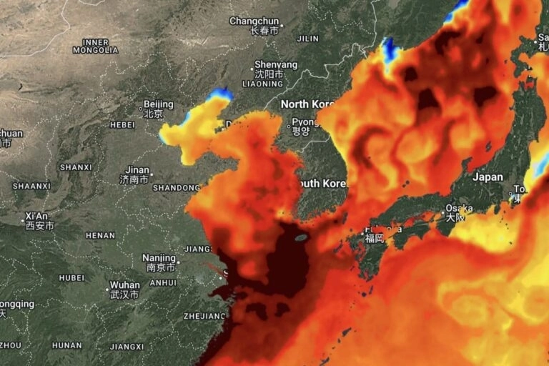 Σε θερμοκρασία ρεκόρ η θάλασσα της Ανατολικής Κίνας, έφτασε τους +5°C πάνω από το κανονικό. Κίνδυνος για δημιουργία τυφώνα