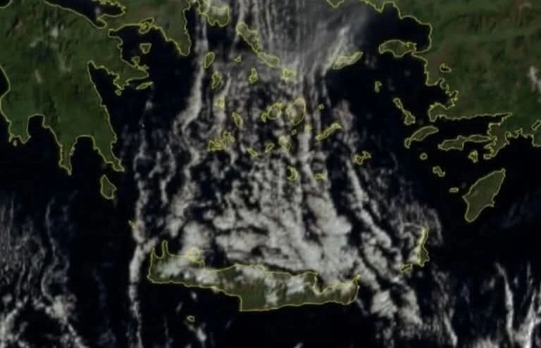 Cloud streets: Δείτε πως σχηματίστηκε το εντυπωσιακό ατμοσφαιρικό αυτό φαινόμενο πάνω από το Αιγαίο