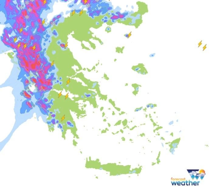 Έκτακτο δελτίο επιδείνωσης του καιρού για αύριο Κυριακή