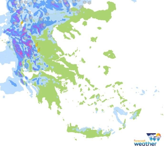 Επειδήνωση του καιρού από τα βόρειοδυτικά για αύριο Τετάρτη