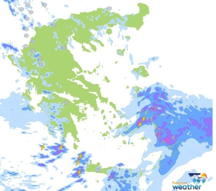 Πρόγνωση καιρού Σαββατοκύριακου