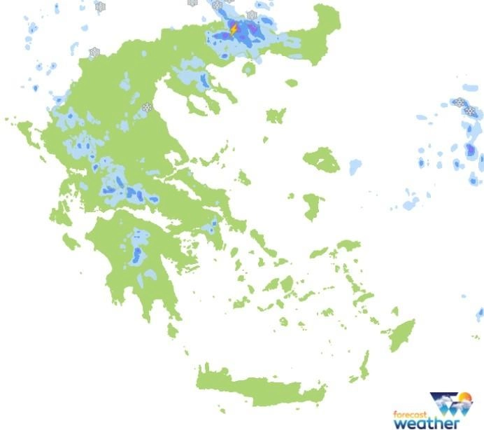 Τοπικοί όμβροι ή μεμονωμένες καταιγίδες στα ηπειρωτικά για αύριο Δευτέρα