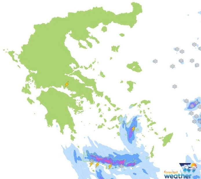 Βροχές στα ανατολικά και νότια για αύριο Πέμπτη