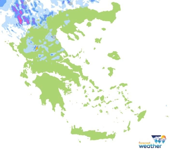 Τοπικές βροχές στα δυτικά κεντρικά και βόρεια για αύριο Τρίτη