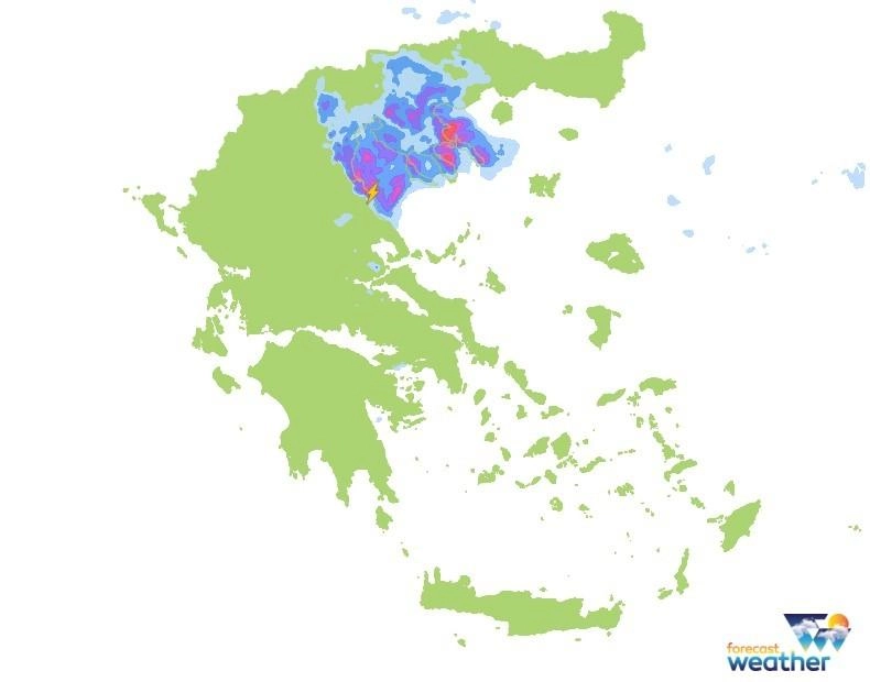 Τοπικά έντονες βροχές και σποραδικές καταιγίδες στα κεντρικά, ανατολικά και βόρεια