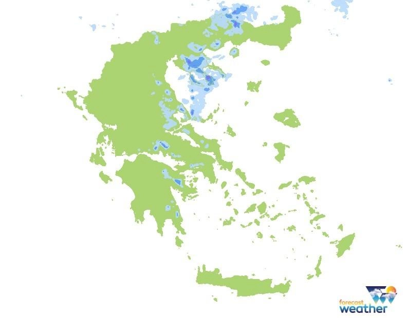 Τοπικά έντονες βροχές και σποραδικές καταιγίδες στα κεντρικά, ανατολικά και βόρεια
