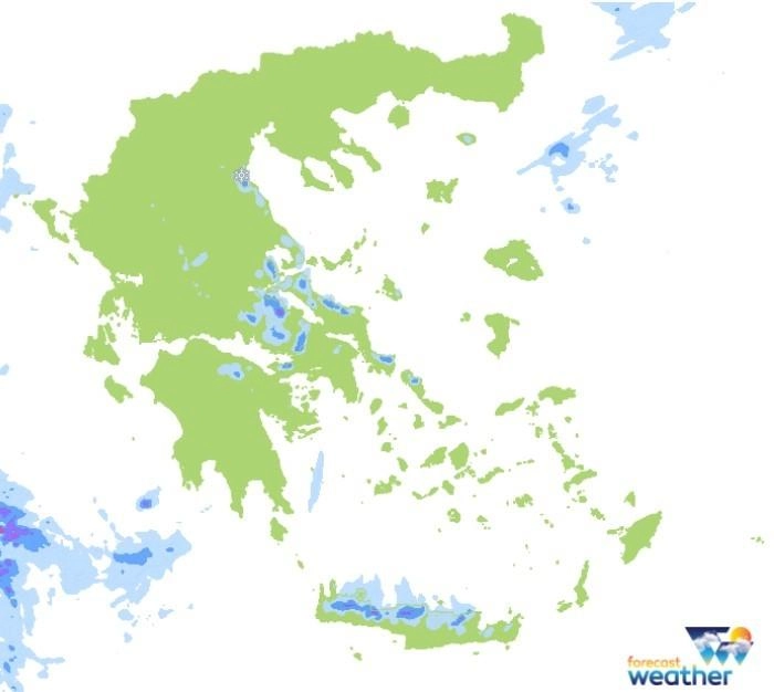Νεφώσεις παροδικά αυξημένες στα ανατολικά και νότια με τοπικές μπόρες