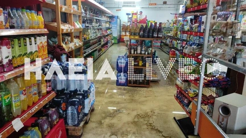 Σοβαρά πλημμυρικά φαινόμενα στην Ηλεία και την Αχαΐα: Πλημμύρισαν καλλιέργειες - σπίτια