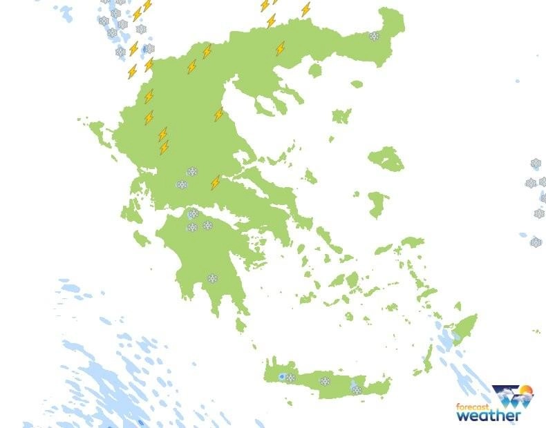🌀Ενισχυμένοι βοριάδες στα πελάγη, τοπικά φαινόμενα μόνο στα Bορειοδυτικά την Τετάρτη, στη χώρα μας.