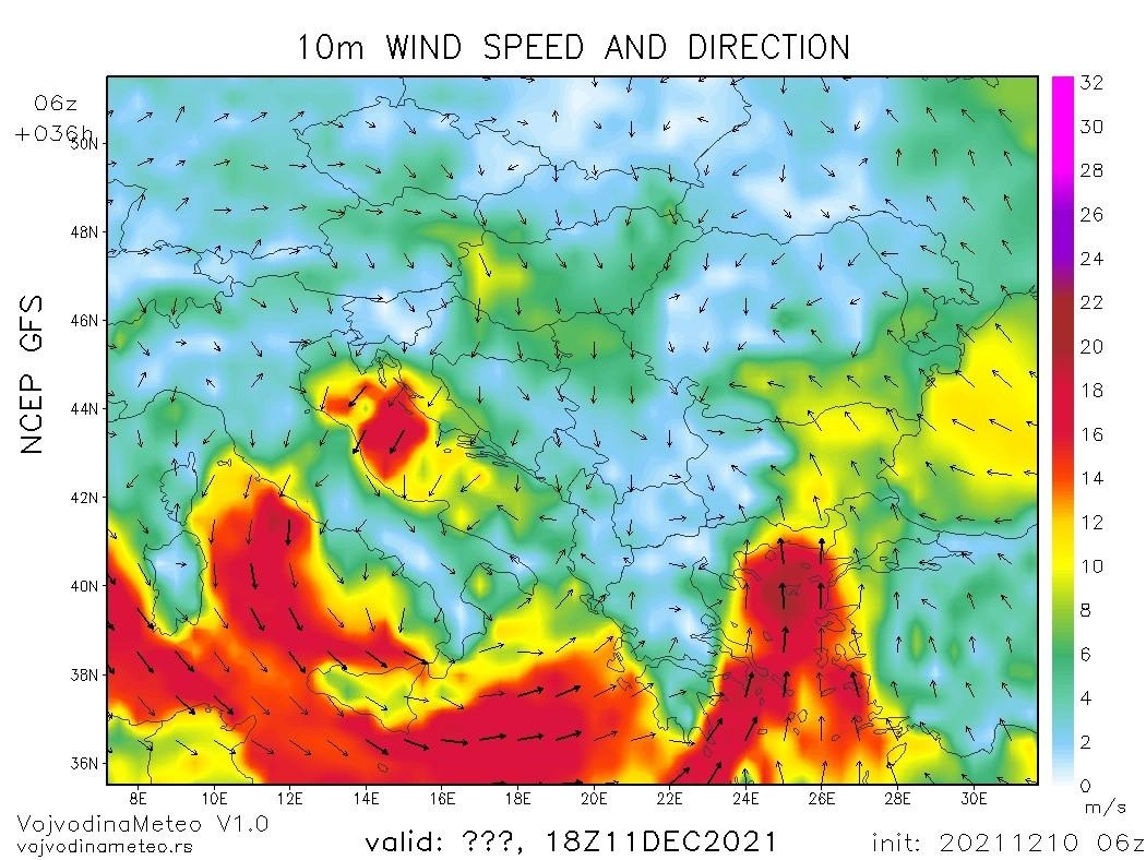 Έκτακτο δελτίο επικίνδυνων καιρικών φαινομένων για αύριο Σάββατο.