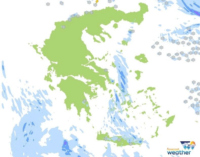 Χιονοπτώσεις ακόμα και σε ημιπεδινές περιοχές της χώρας. Τάση καιρού μέχρι την Κυριακή.