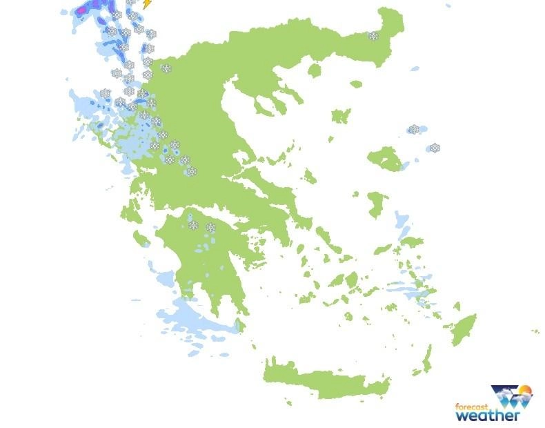 Τοπικά φαινόμενα στη βορειοδυτική Ελλάδα και το νότιο Αιγαίο αύριο Παρασκευή 24-12-21