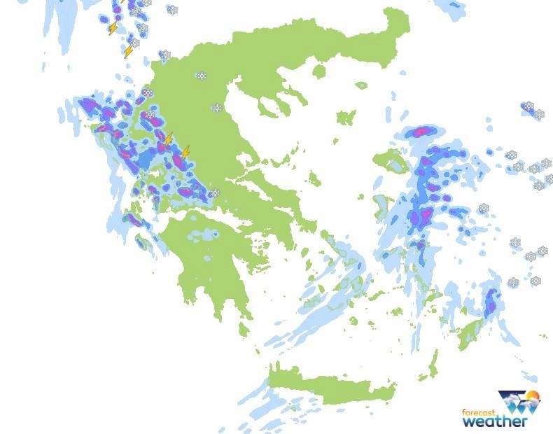 🌦️ Άστατος καιρός κυρίως στη δυτική Ελλάδα το Σαββατοκύριακο 25-26/12/21