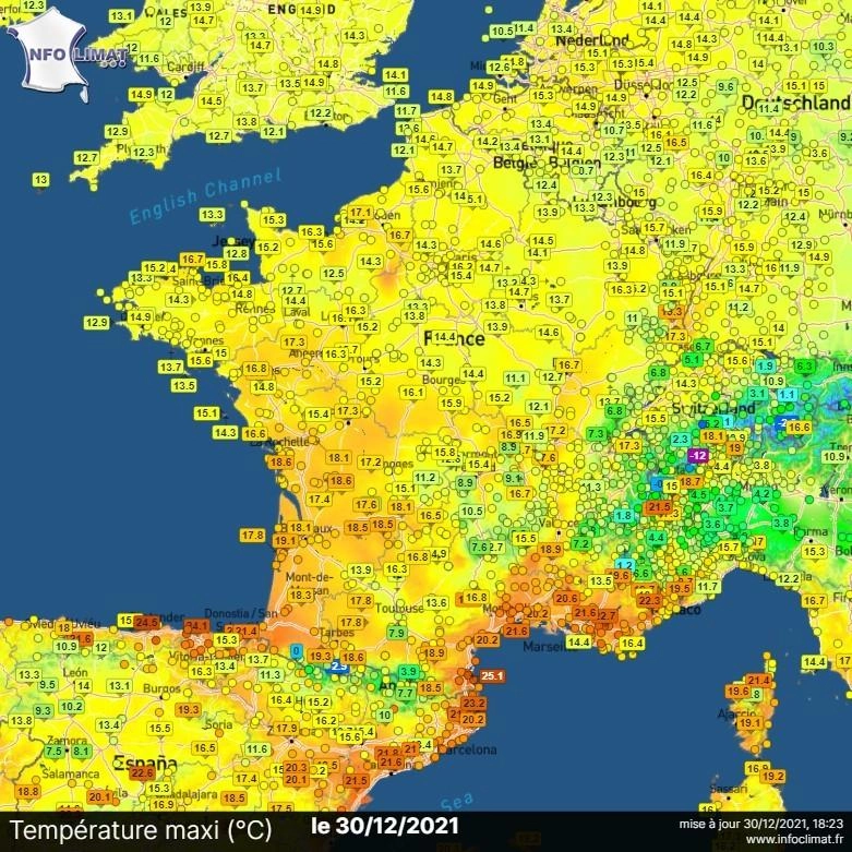 Aσυνήθιστη για την εποχή,η εισβολή θερμών αερίων μαζών τις επόμενες ημέρες στις περισσότερες περιοχές της Ευρώπης.
