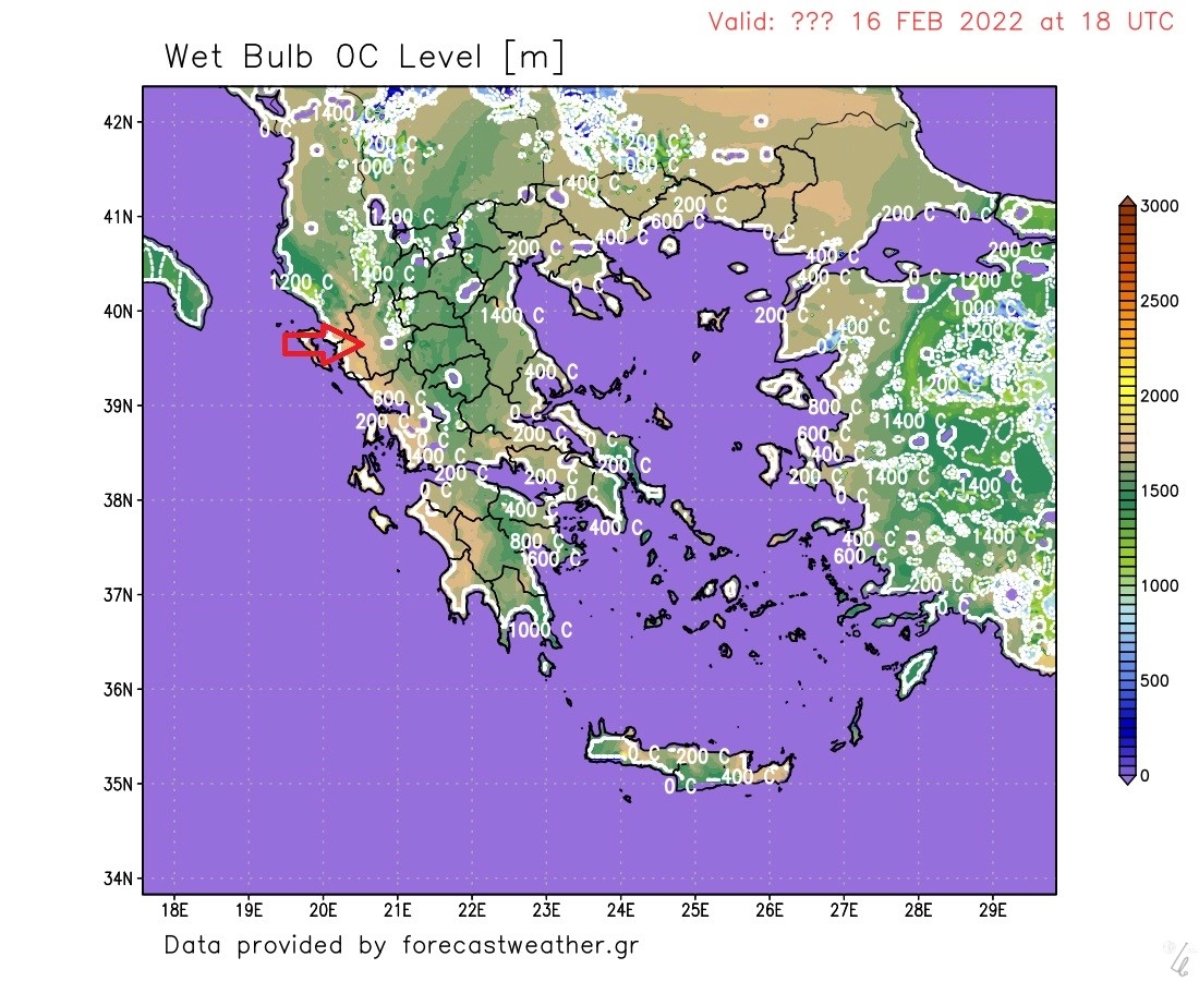 ⚡ Ισχυρή επιδείνωση του καιρού από τα δυτικά την Τετάρτη 16-02-22