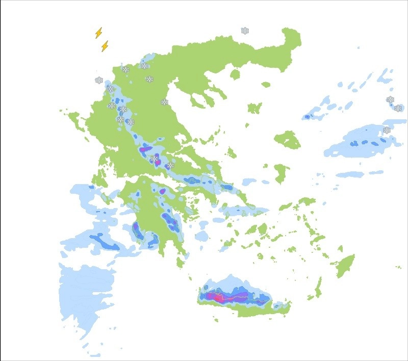 Ραγδαία πτώτη της θερμοκρασίας χιόνια στα ορεινά καταιγίδες στα πεδινά. Δελτίο καιρου Πέμπτη 19/5/2022