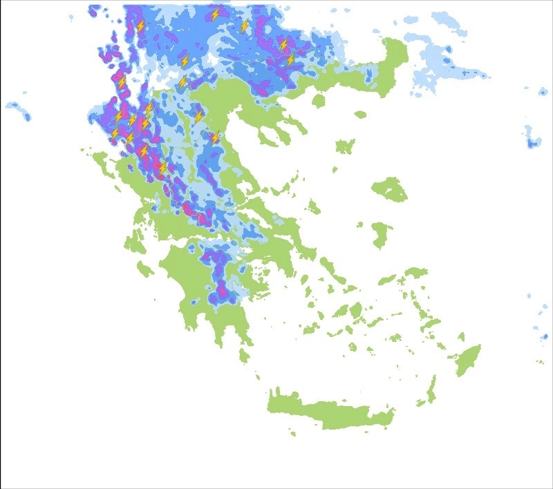 Βροχές και τοπικά ισχυρές καταιγίδες θα εκδηλωθούν αύριο Τετάρτη 8/6/2022.