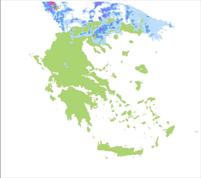 Υψηλές θερμοκρασίες για την εποχή. Βροχές και τοπικές καταιγίδες τις απογευματινές ώρες στην βόρεια Ελλάδα.