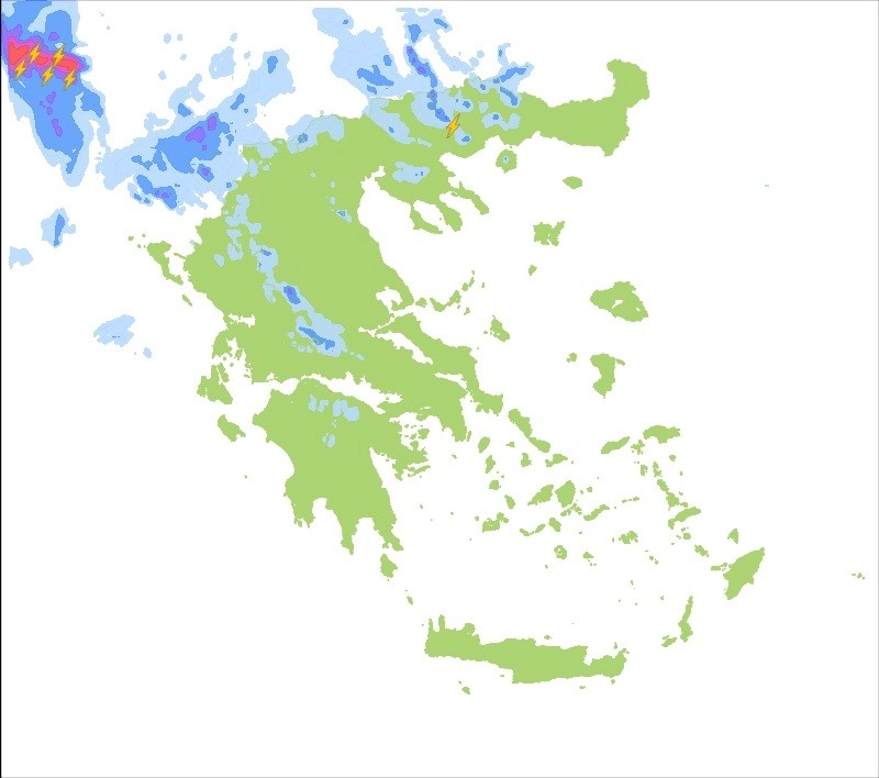 Ισχυρές βροχές και καταιγίδες αύριο Παρασκευή. Δυναμικά επικίνδυνα φαινόμενα. Δελτίο καιρού 8/7/2022.