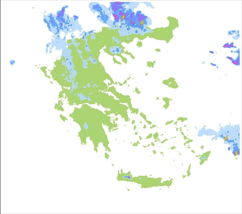 Βροχές και τοπικές καταιγίδες αύριο Πέμπτη. Δελτίο καιρού 11/8/2022