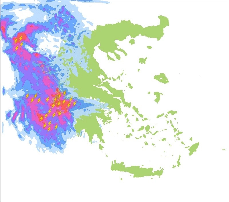 Έκτακτο δελτίο τοπικά έντονων καιρικών φαινομένων την Παρασκευή 14-10-2022.