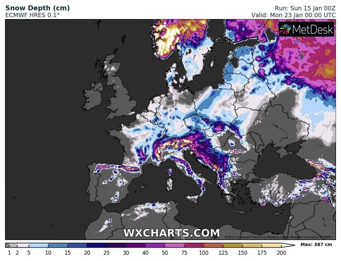 Πολικός κυκλώνας από την Τρίτη στην Ευρώπη : Σφοδρές χιονοπτώσεις αναμένονται στην Σλοβενία σήμερα και αύριο