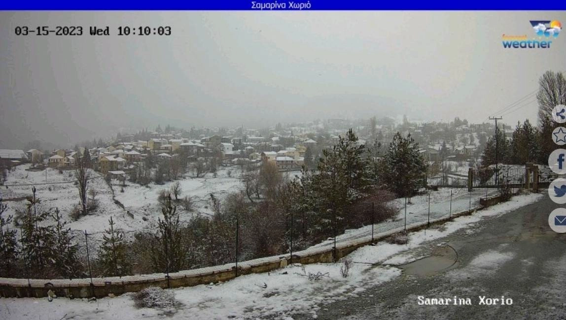 Στα λευκά ορεινές περιοχές της Ηπείρου και της Δυτικής Μακεδονίας : Δείτε ζωντανή εικόνα μέσα από τις κάμερες της ForecatWeather.gr