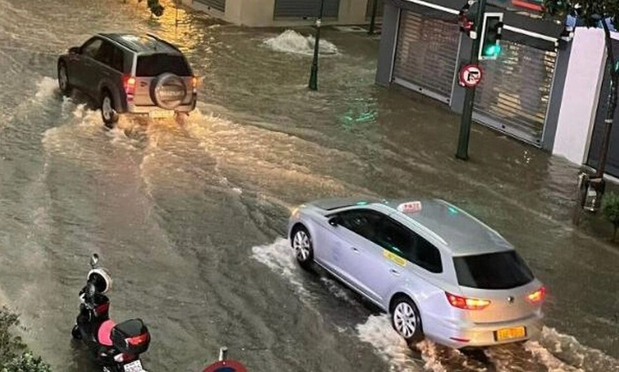Βόλος : Βροχή μισού έτους έπεσε μέσα σε λίγες ώρες - Έκκληση του Περιφερειάρχη Θεσσαλίας να μην γίνονται άσκοπες μετακινήσεις
