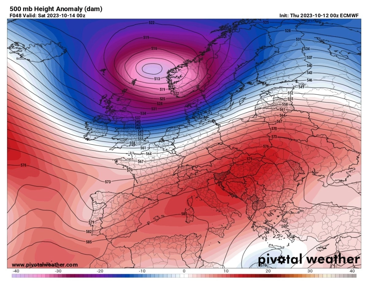 Αρκτική μάζα αέρα αναμένεται την επόμενη εβδομάδα στην Ευρώπη που θα καταλήξει μέχρι την Μεσόγειο  
