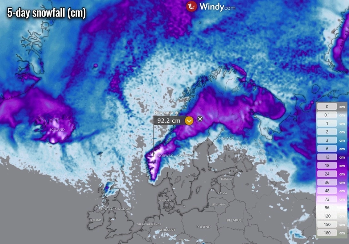 Αρκτική μάζα αέρα αναμένεται την επόμενη εβδομάδα στην Ευρώπη που θα καταλήξει μέχρι την Μεσόγειο  