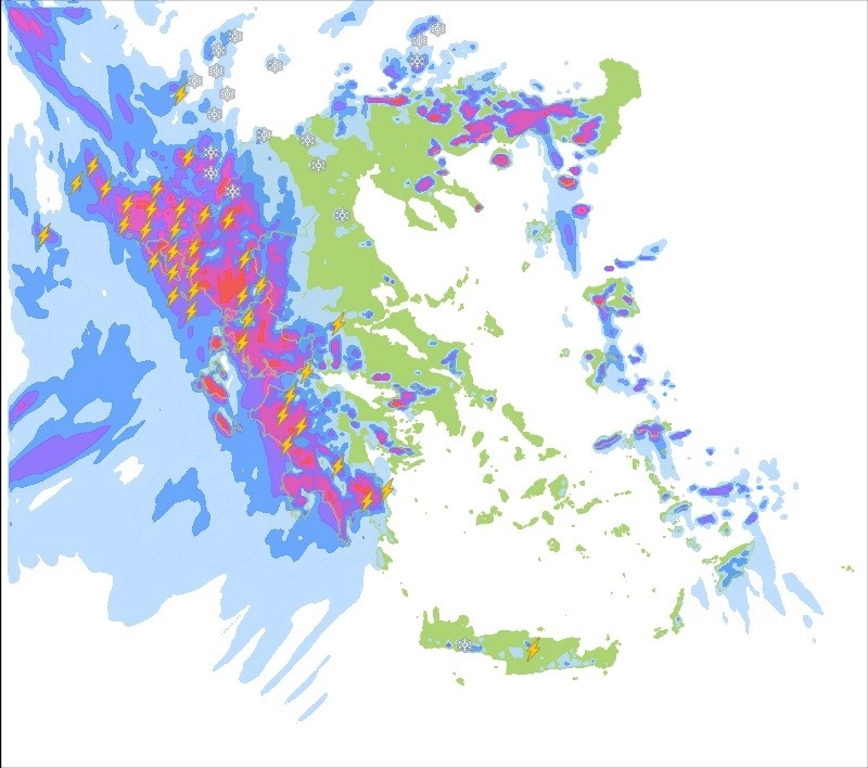 Έκτακτο δελτίο τοπικά ισχυρών καιρικών φαινομένων.