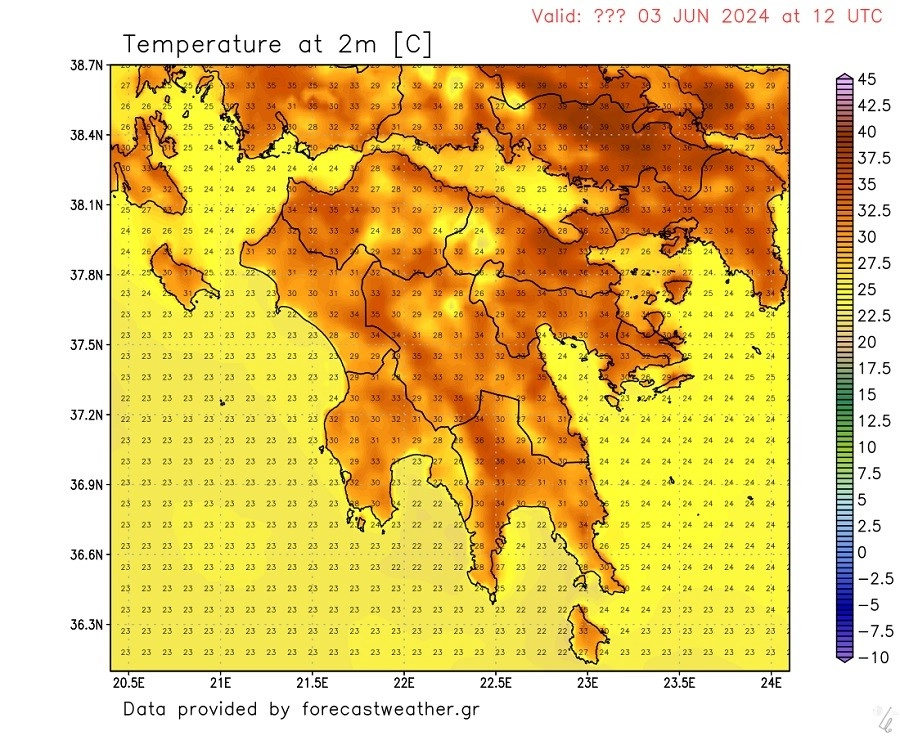 Υψηλές θερμοκρασίες για την εποχή στην χώρα μας έως την Τετάρτη .