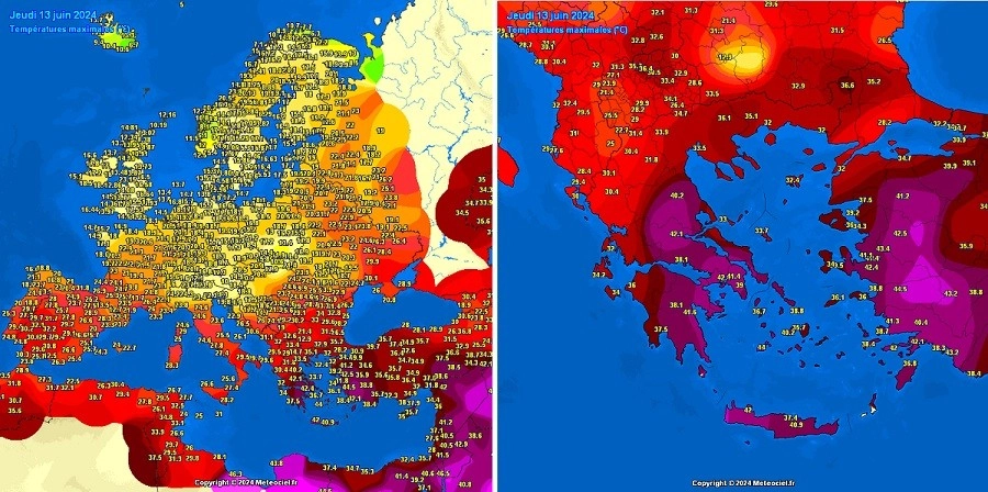 Ο πρώτος σημαντικός Καύσωνας προβλέπεται να εξαπλωθεί στην Ευρώπη.