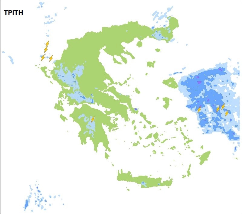 Αλλαγή του καιρού με βροχές και ισχυρές καταιγίδες την νέα εβδομάδα στην χώρα μας