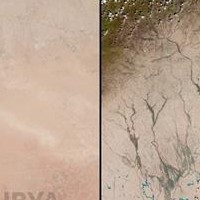 Κακοκαιρία Daniel: Συγκλονιστική εικόνα από δορυφόρο - Η έρημος Σαχάρα γέμισε λίμνες και ποτάμια