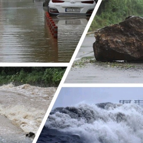 Νότια Κορέα : Σφοδρές βροχοπτώσεις πλήττουν την χώρα εξαιτίας της τροπικής καταιγίδας Χανούν