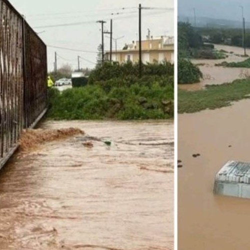 Χάος από την κακοκαιρία στην Λακωνία : Πλημμύρες, αδιάβατοι δρόμοι και μεγάλες ζημιές στον δήμο Ευρώτα (video)