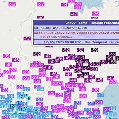 Την χαμηλότερη θερμοκρασία των τελευταίων 50 ετών κατέγραψε η Iema στην Σιβηρία - Ρεκόρ χιονοπτώσεων και στην Ρωσία